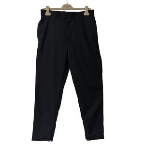 COS Relaxed Fit Black Tapered Trousers Ankle Zip Pants EUR 48 Womens
